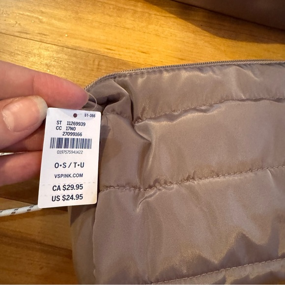 PINK VS Mocha Bag Set, Tote Bag, Medium Pouch/Toiletry Bag, & Wallet/Keychain - Picture 8 of 10